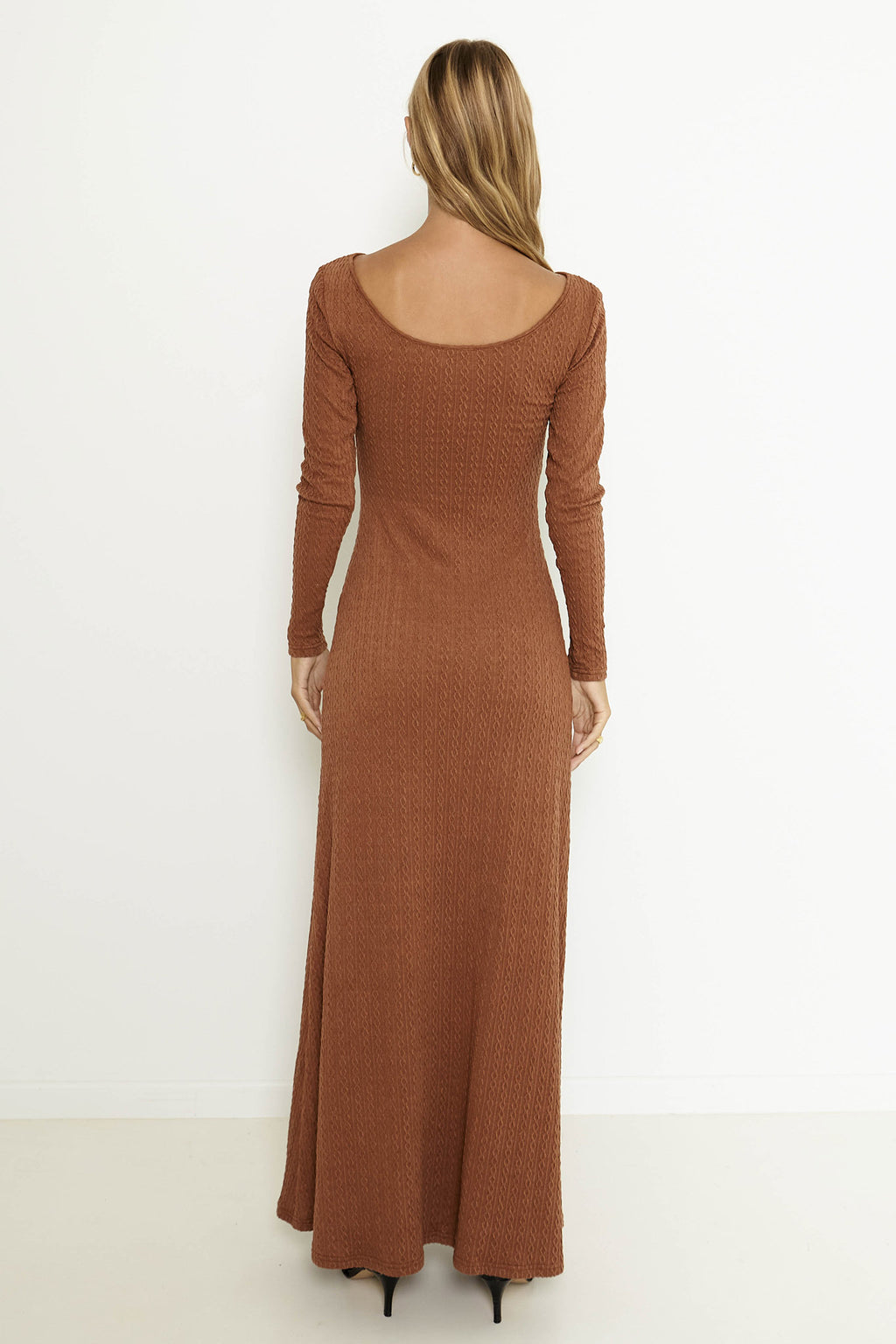 SNDYS Tallulah Maxi Dress Chestnut by Selfie Leslie