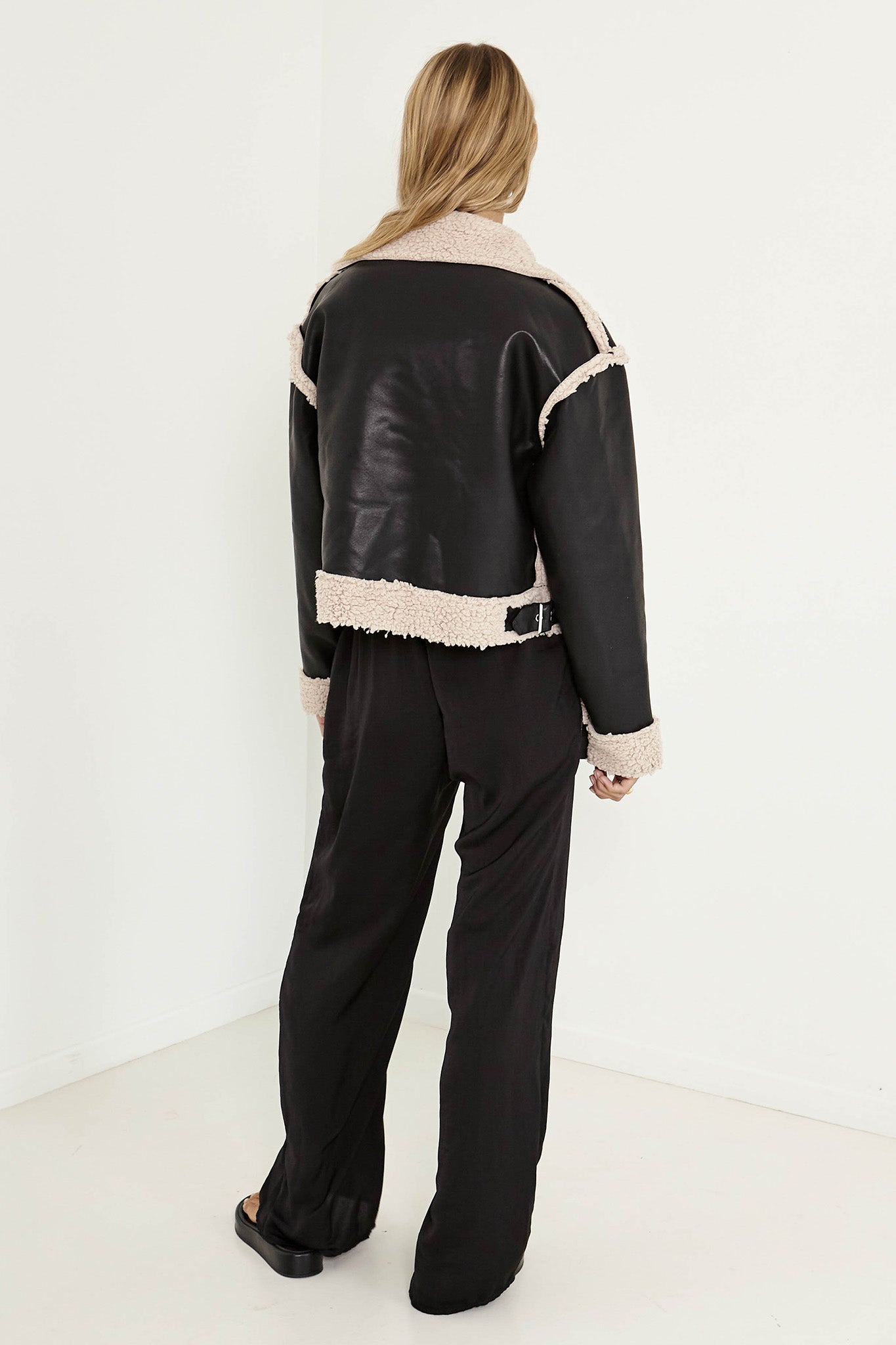 SNDYS Billie Aviator Jacket Black by Selfie Leslie