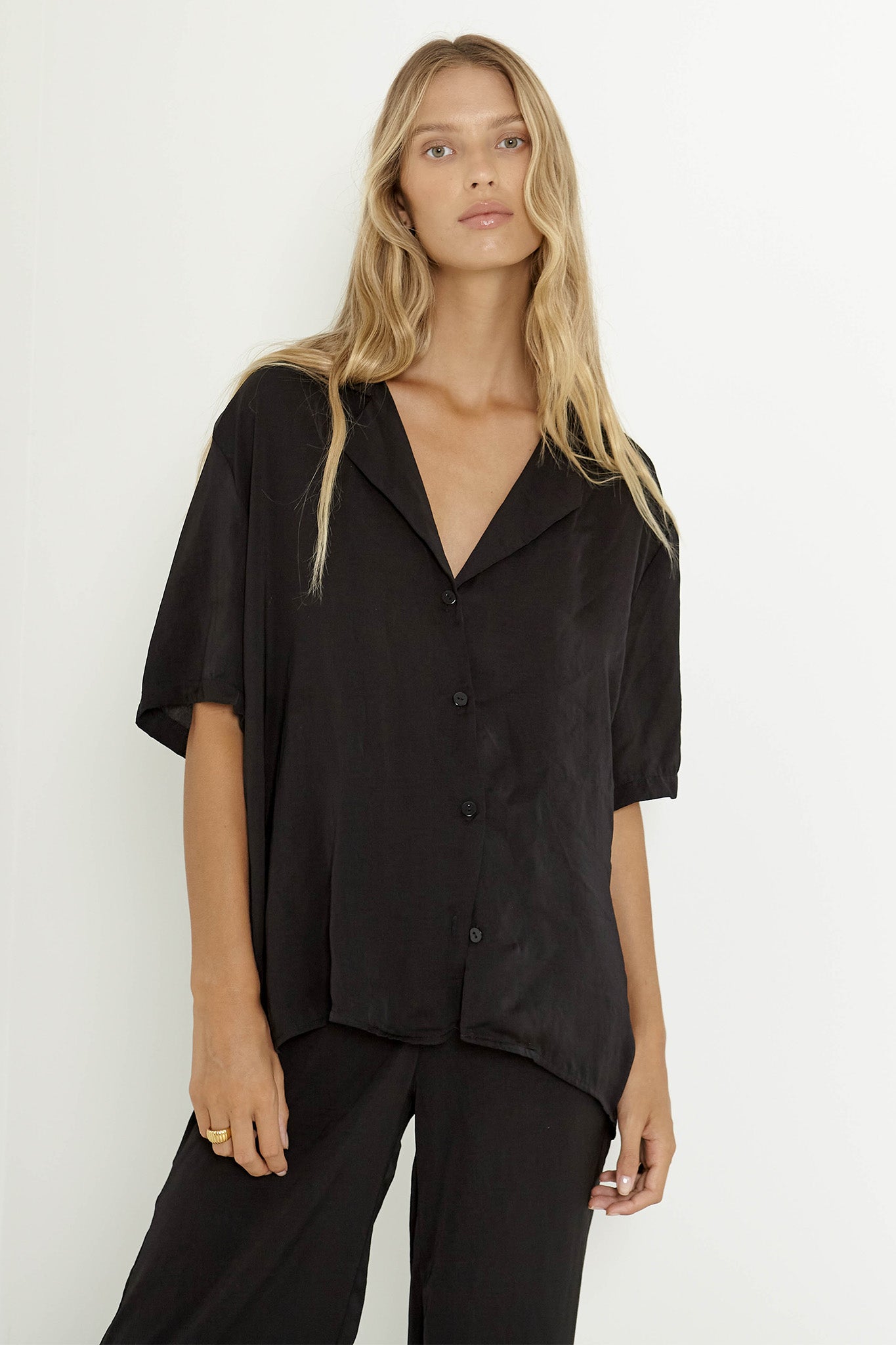 SNDYS Hallie Shirt Black by Selfie Leslie