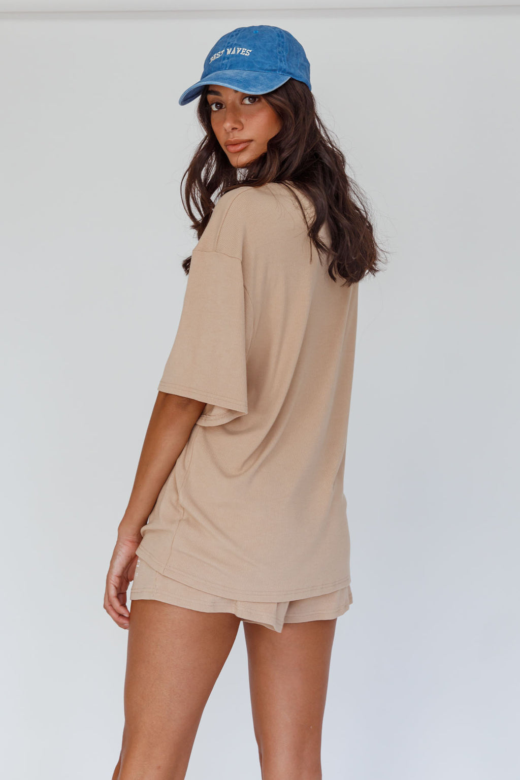 On Track SL Logo Shorts Camel by Selfie Leslie