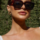 Cate Oversized Sunglasses Tortoiseshell Brown