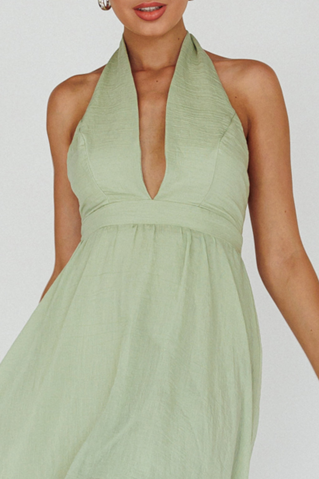 Jalisco Sun Halterneck Maxi Dress Mint by Selfie Leslie