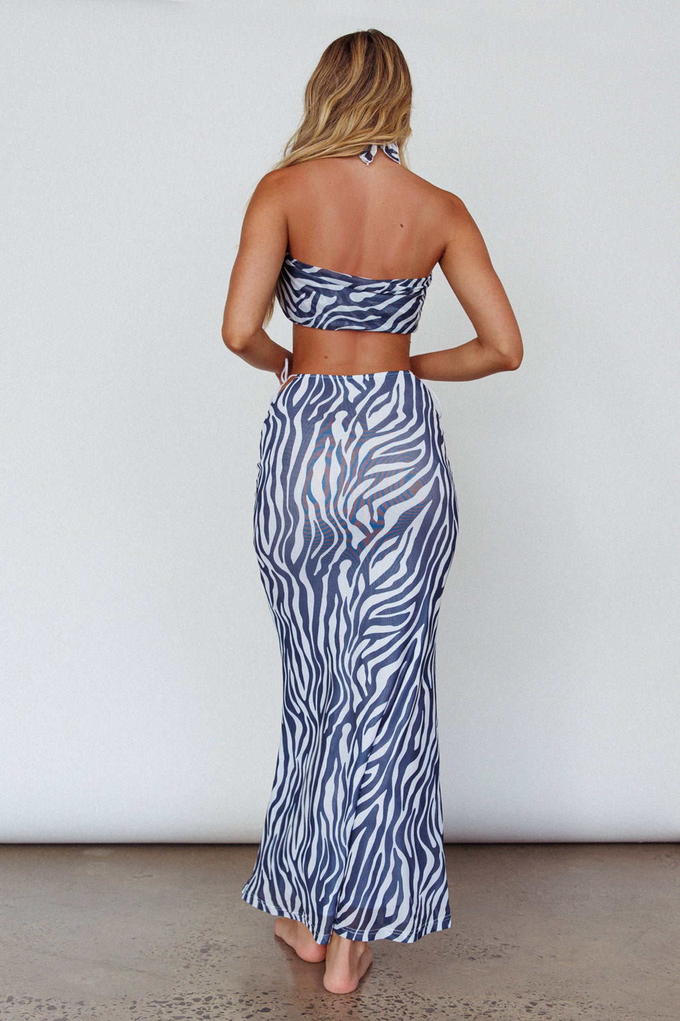 Just Like That Multiway Midi Dress & Scarf Navy by Selfie Leslie