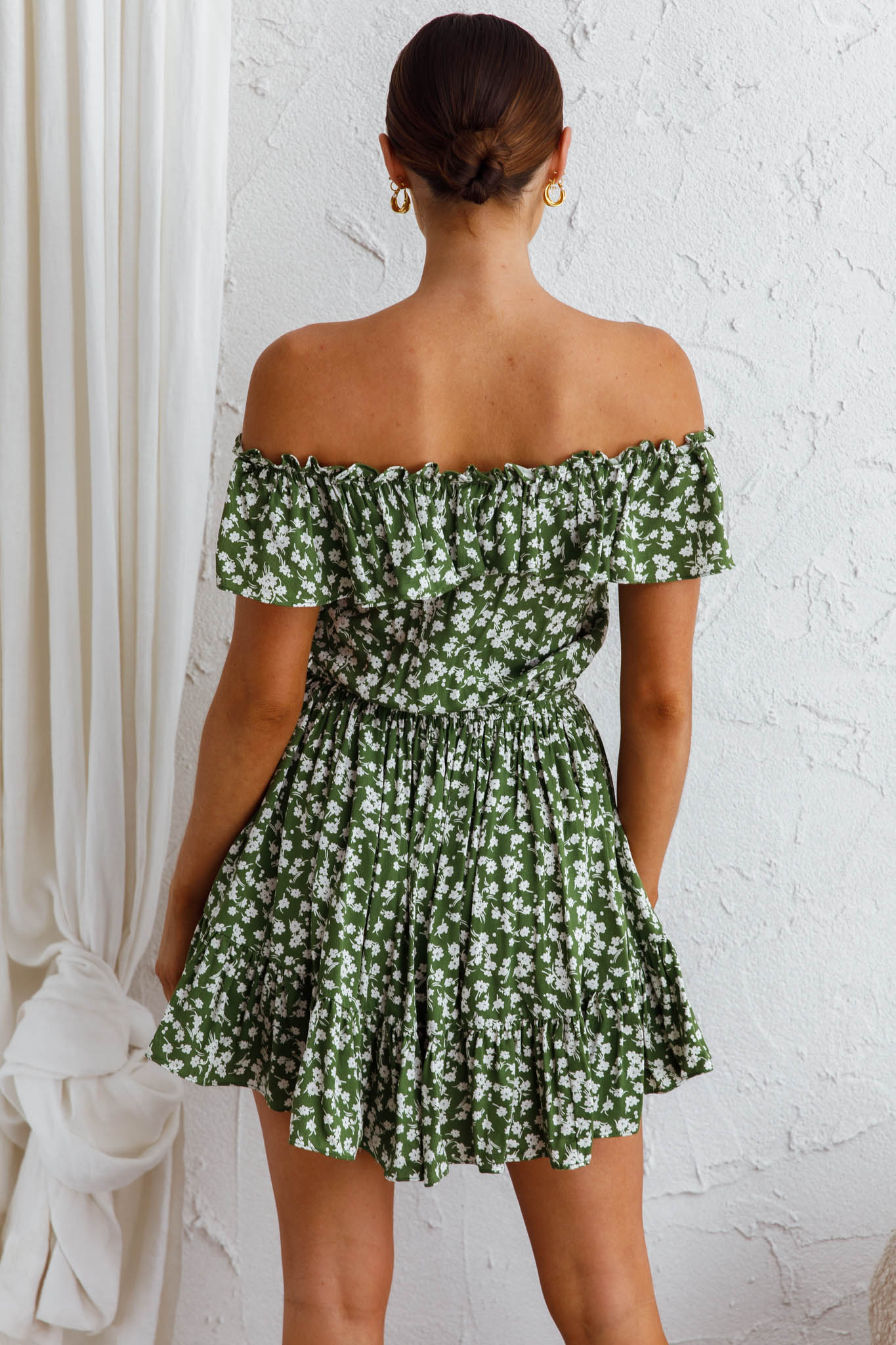andie ruffle mini dress Aisha Ruffle Mini Dress