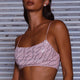 Maree Pleated Bust Crop Top Blush