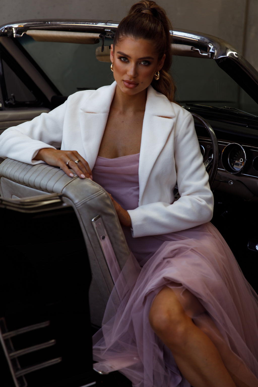 Tres Jolie Crop Jacket White by Selfie Leslie
