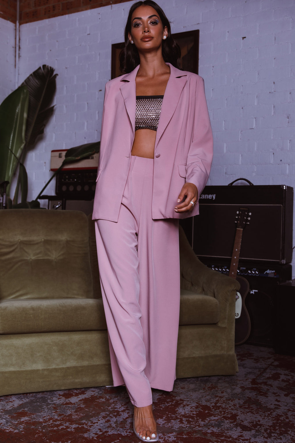 Vous Etes Belle Blazer Blush by Selfie Leslie
