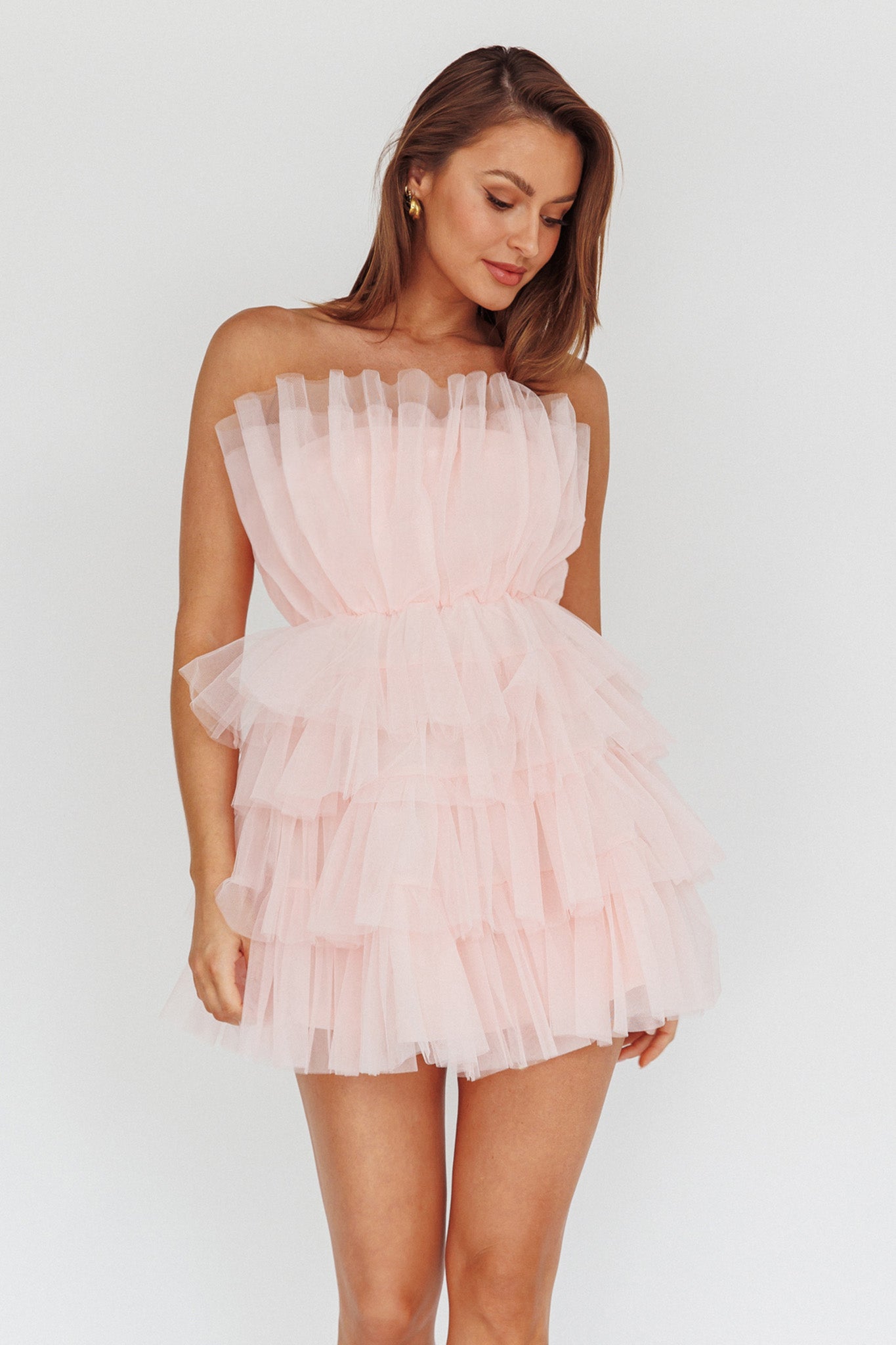 forest green satin mini dress Flora Satin Mini Dress
