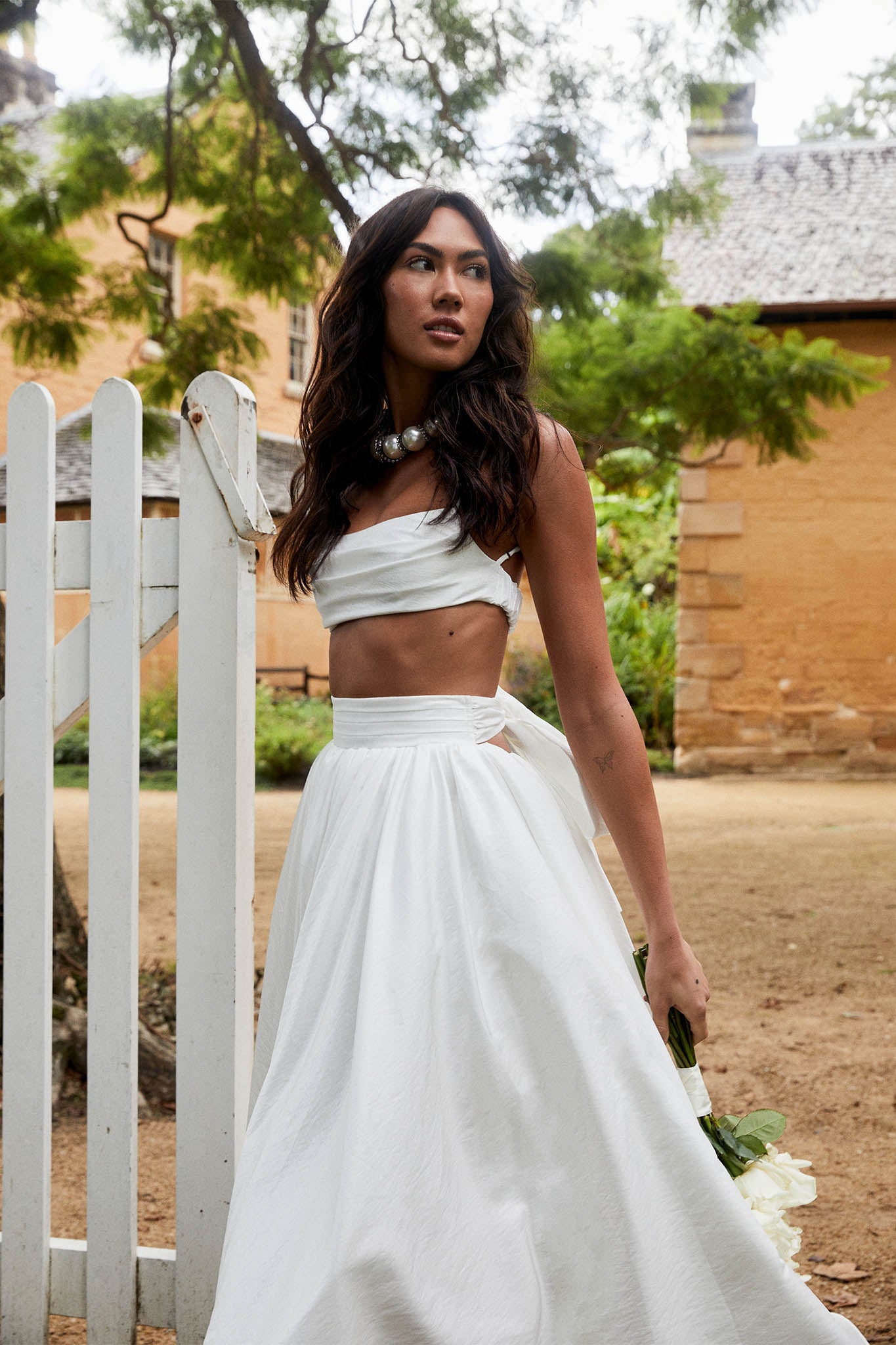 Shop the Love Songs Crop Top White