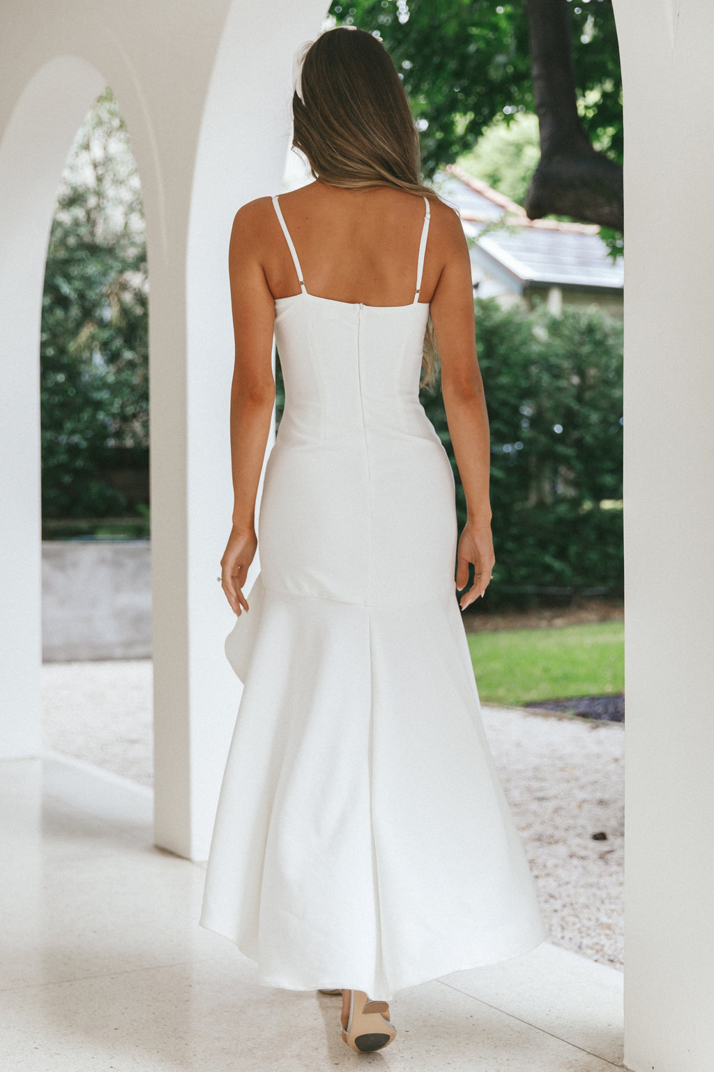 Emoji Asymmetrical Hemline Dress White by Selfie Leslie