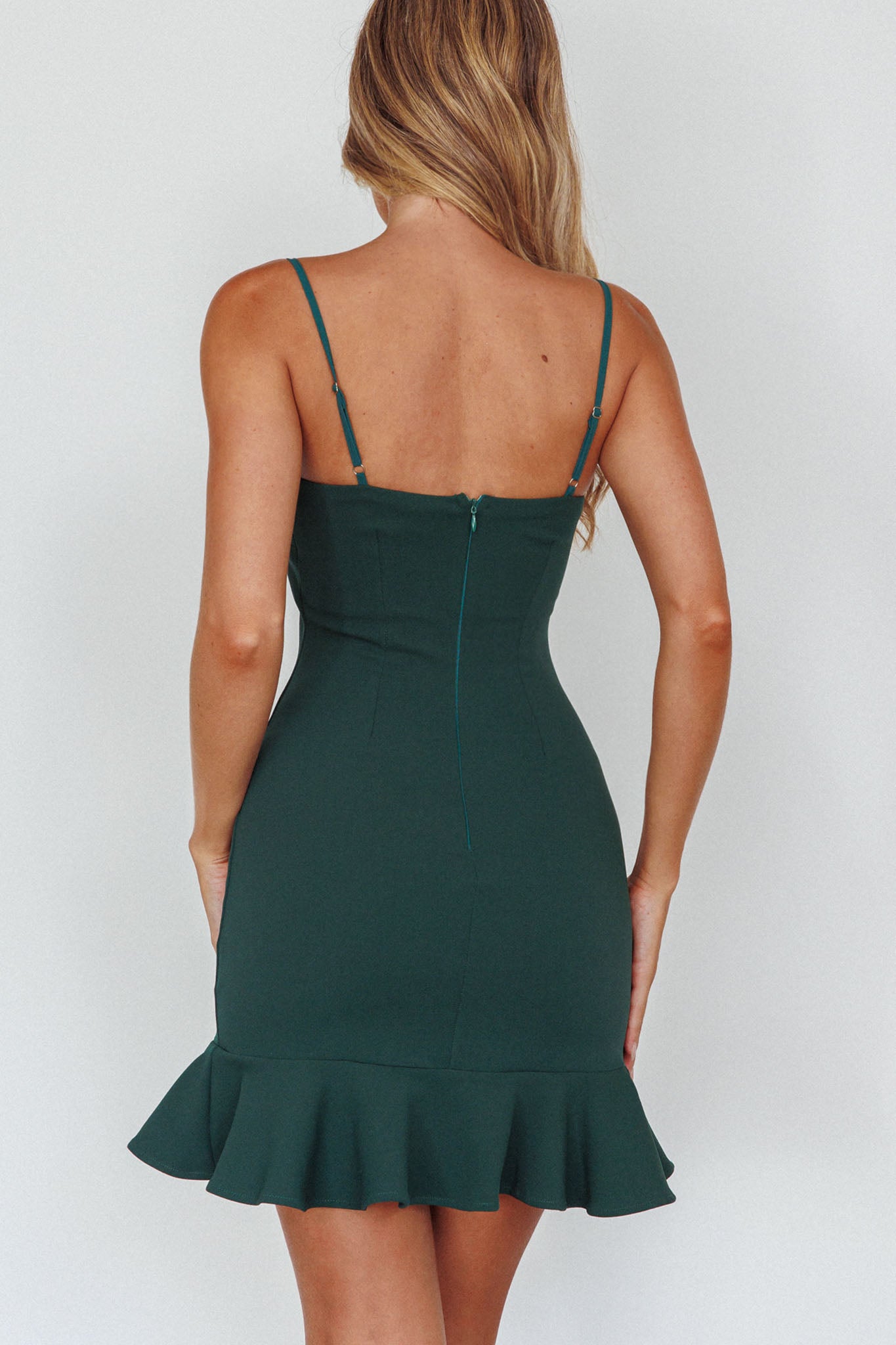Emoji Bodycon Mini Dress Forest Green - L Emoji Bodycon Mini Dress Forest Green - L