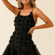 Montville Cami Strap Embellished Dress Black