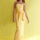 Told You So Strapless Waist Tie Knit Maxi Dress Yellow
