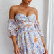 Ianthe Off-Shoulder Puff Sleeve Dress Floral Mint