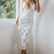 Mielle Lace Midi Dress White