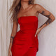 Siobhan Strapless Mini Dress Red