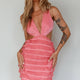 Jolie Fringing Detail Mini Dress Barbie Pink