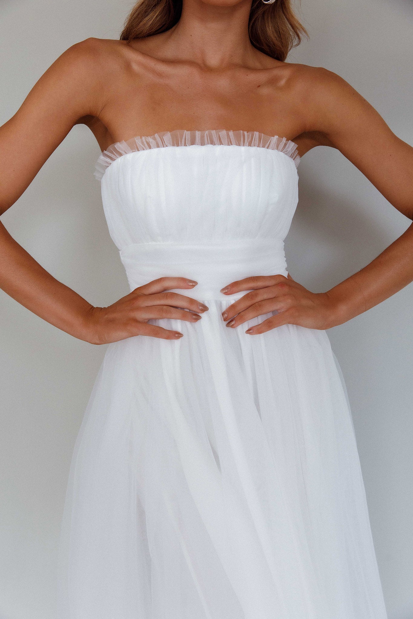 plt white midi dress White Midi Dress - White Cocktail Dress - Column Dress