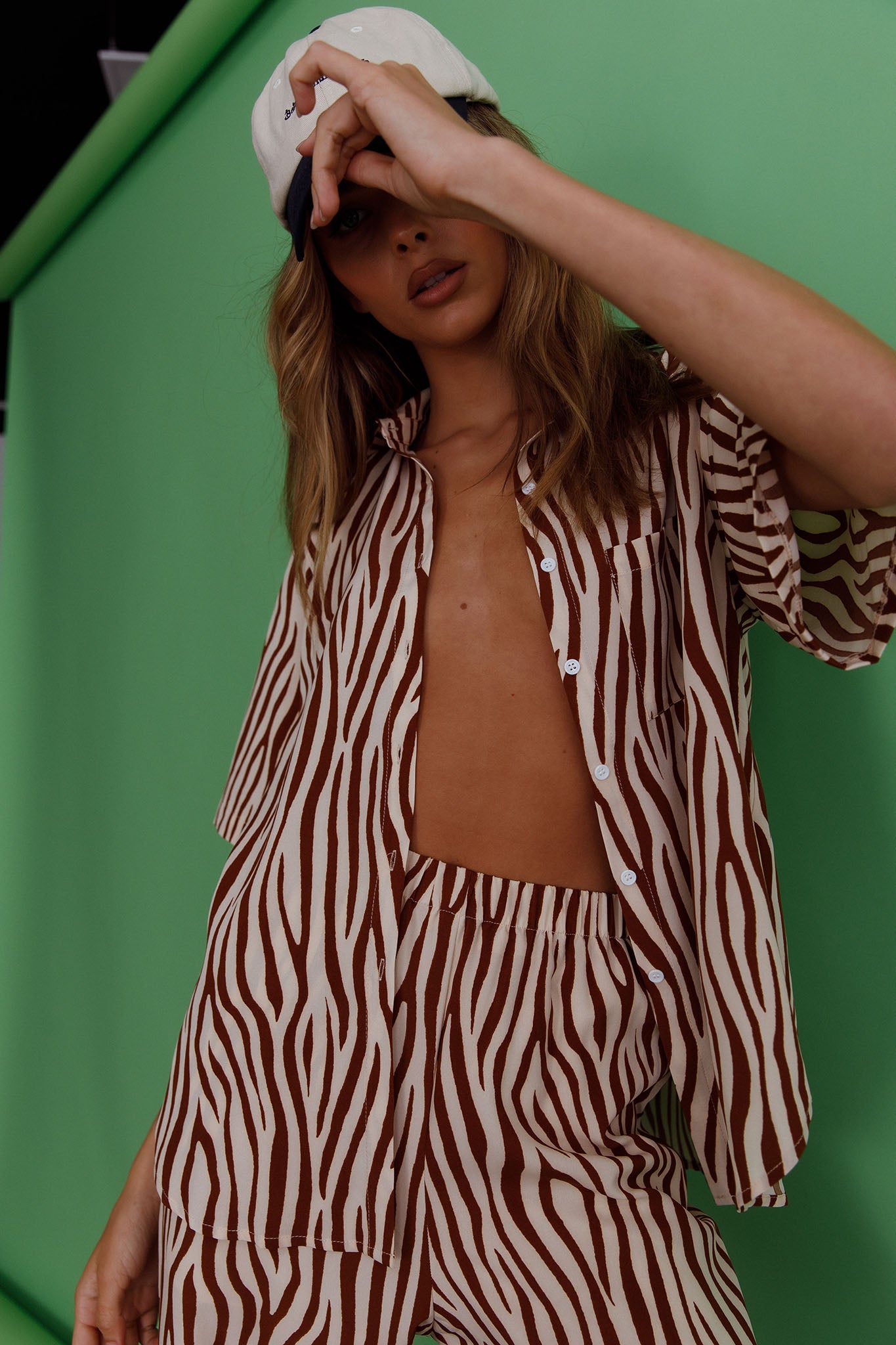 Just A Hunch Pants Zebra Brown by Selfie Leslie