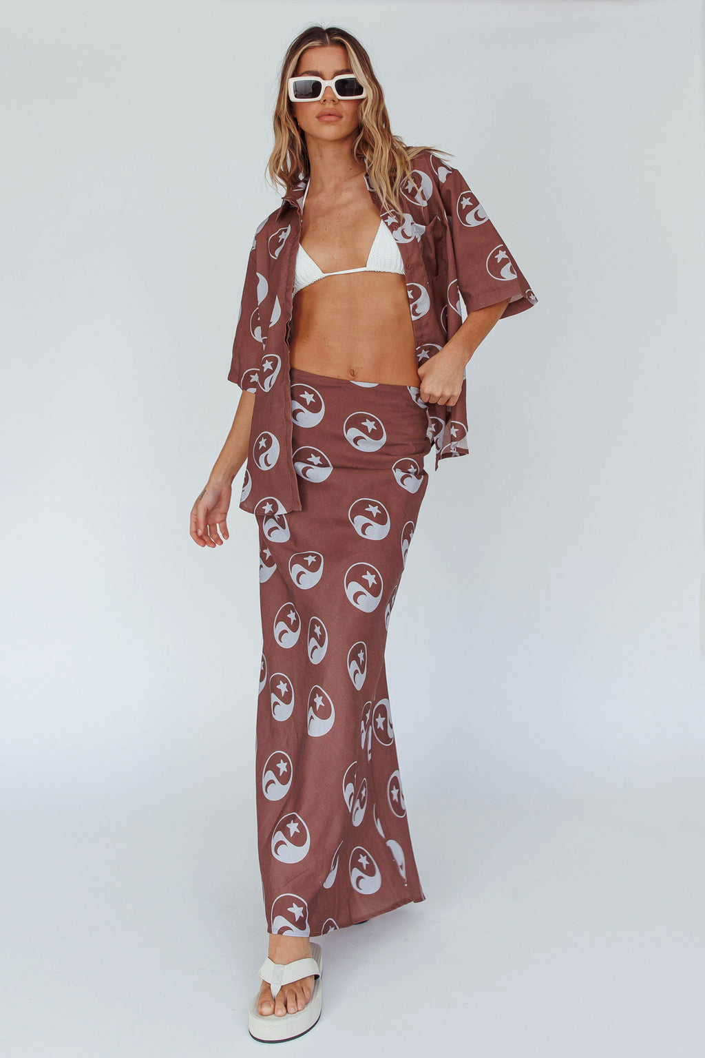Just A Hunch Maxi Skirt Yin Yang Coco by Selfie Leslie
