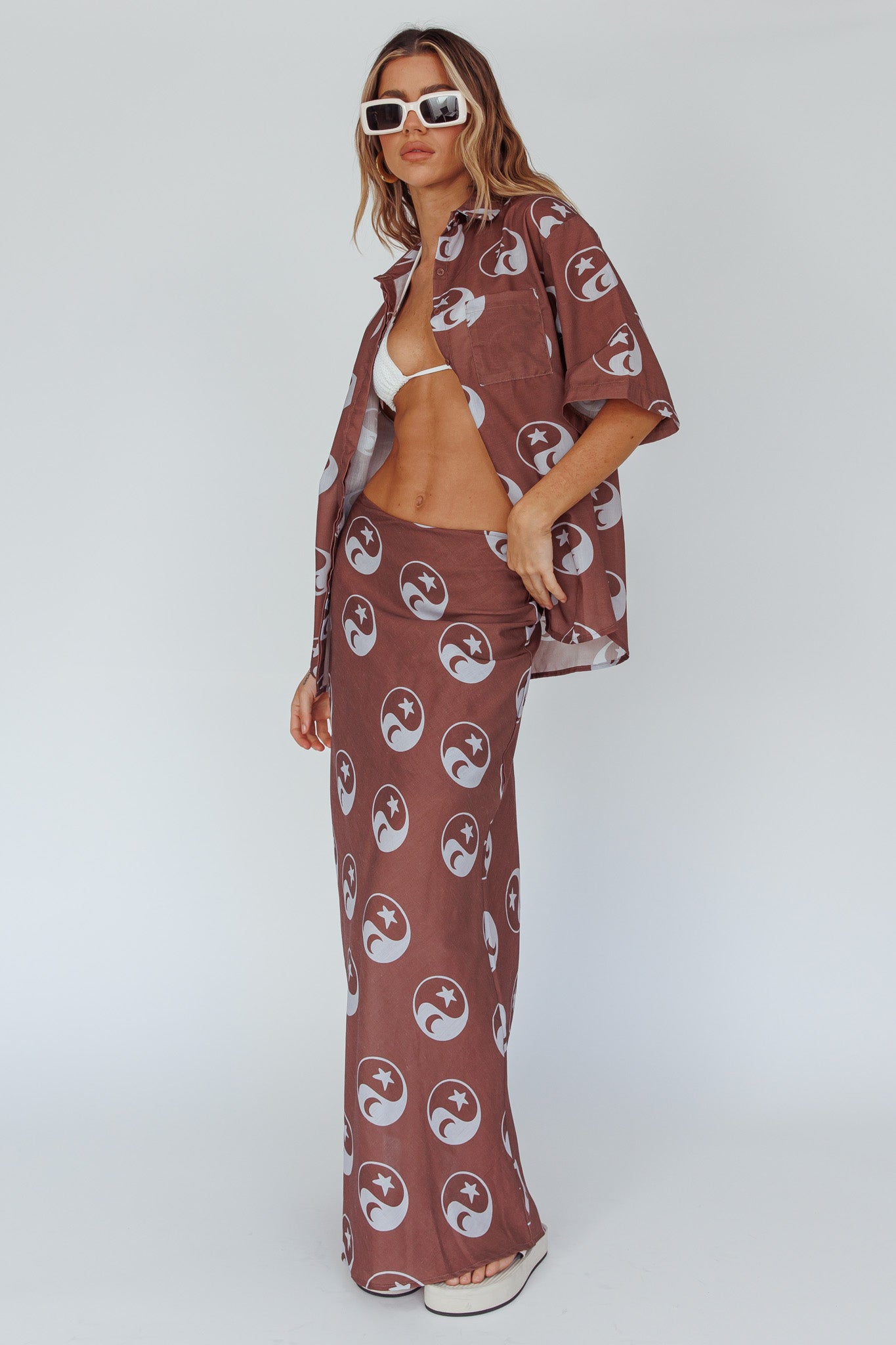 Just A Hunch Button Shirt Yin Yang Coco by Selfie Leslie