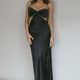 Aurelia Diamante Bow Maxi Dress Black
