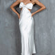 Aurelia Diamante Bow Maxi Dress White