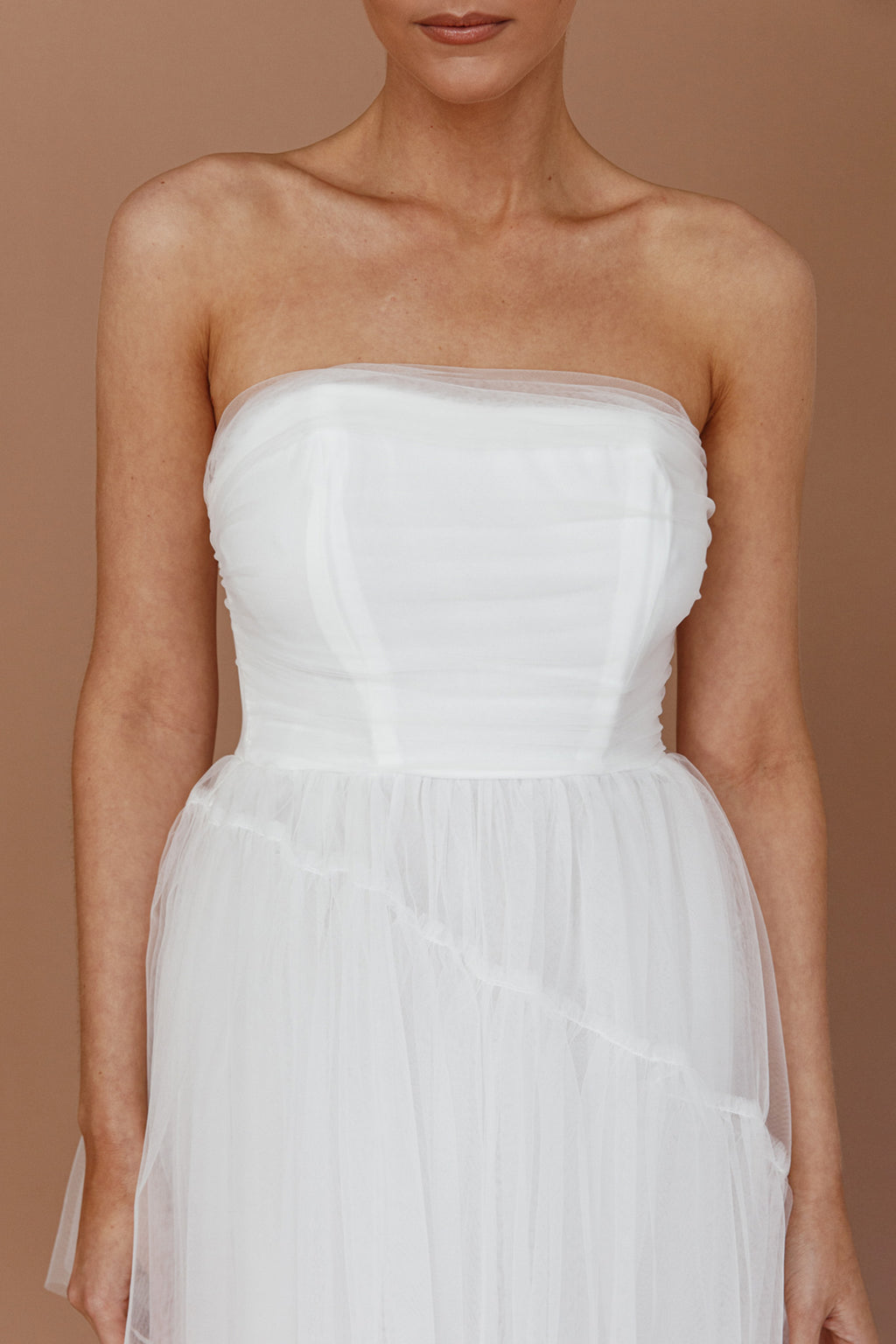 Always & Forever High-Low Midi Dress White by Selfie Leslie