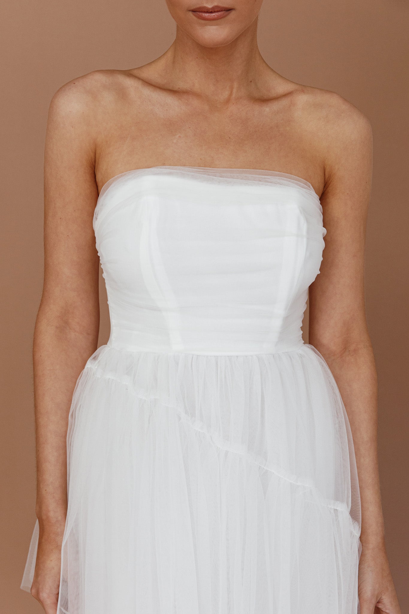 Always & Forever High-Low Midi Dress White by Selfie Leslie