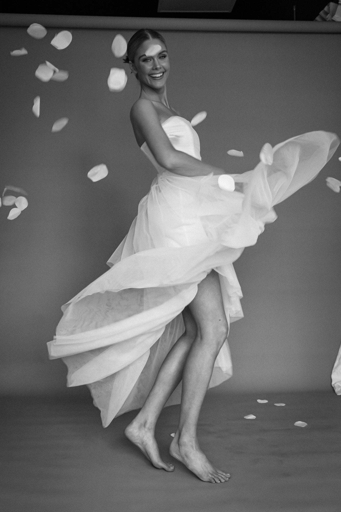 Always & Forever High-Low Midi Dress White by Selfie Leslie