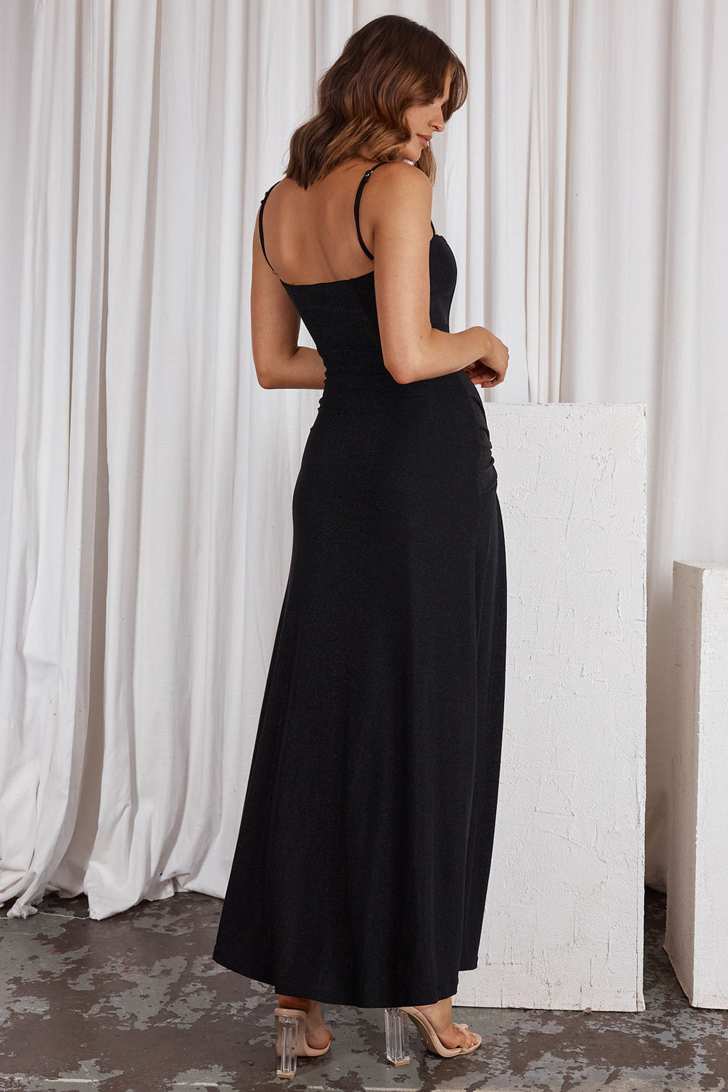 Stand Out Twist Detail Maxi Dress Black– Selfie Leslie