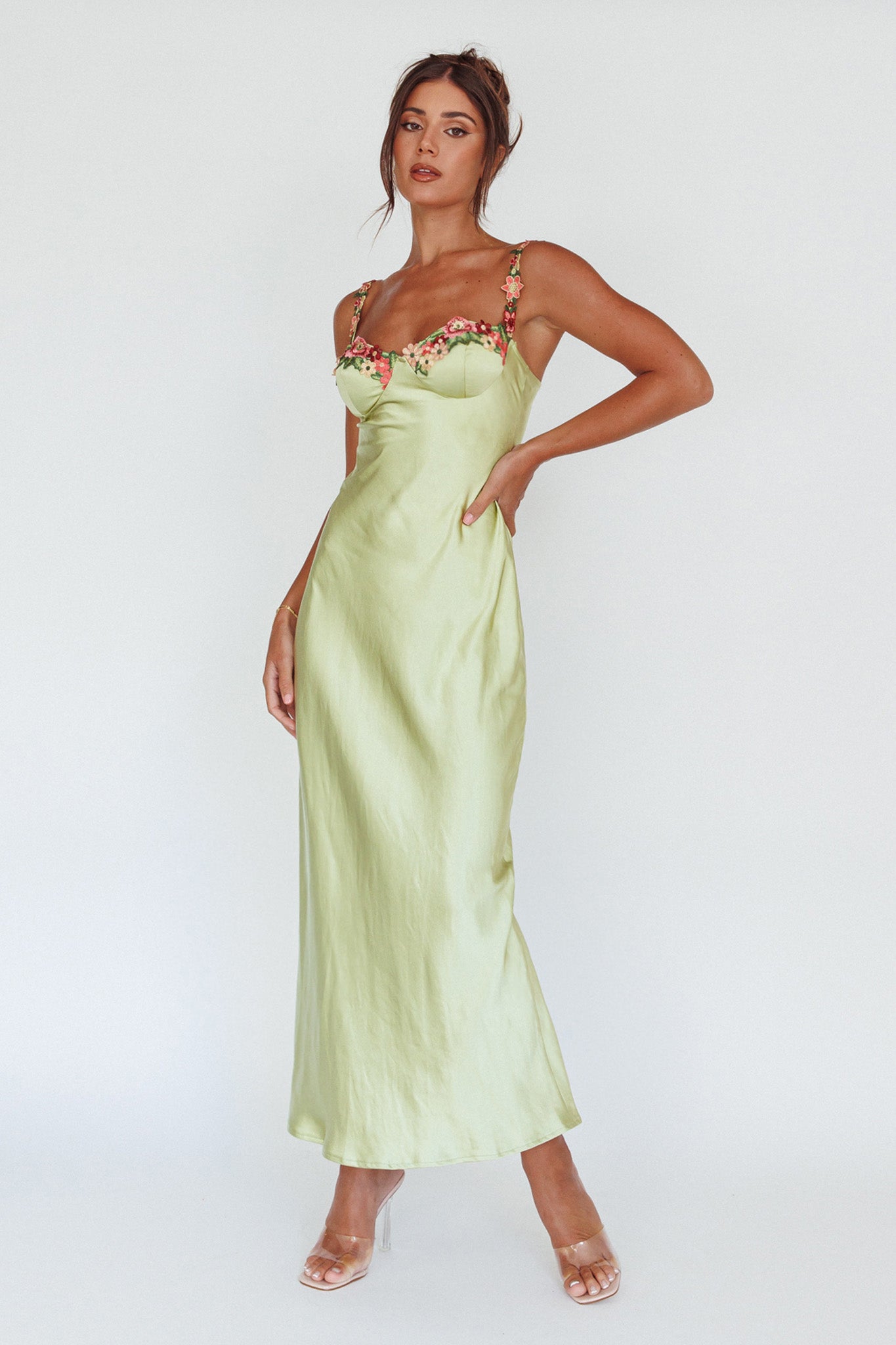 Herlipto English Rose Garden Dress 花柄ワンピース ノースリーブ