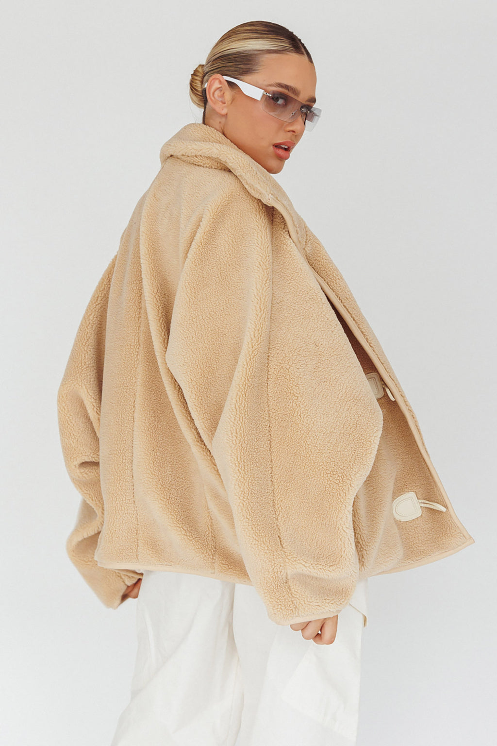 Cambra Toggle Jacket Cream by Selfie Leslie