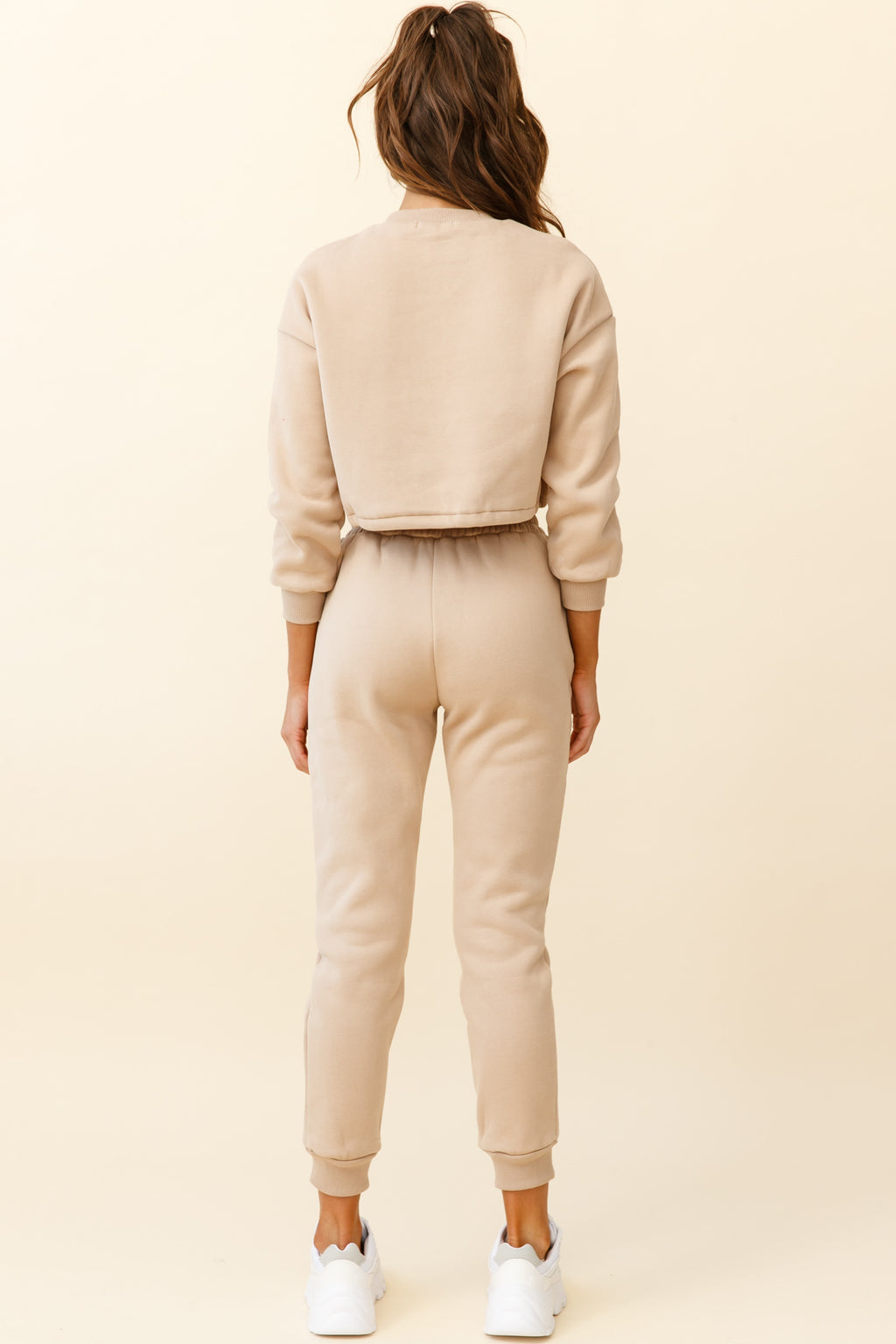 Monterey Long Sleeve Pull String Sweater Tan by Selfie Leslie