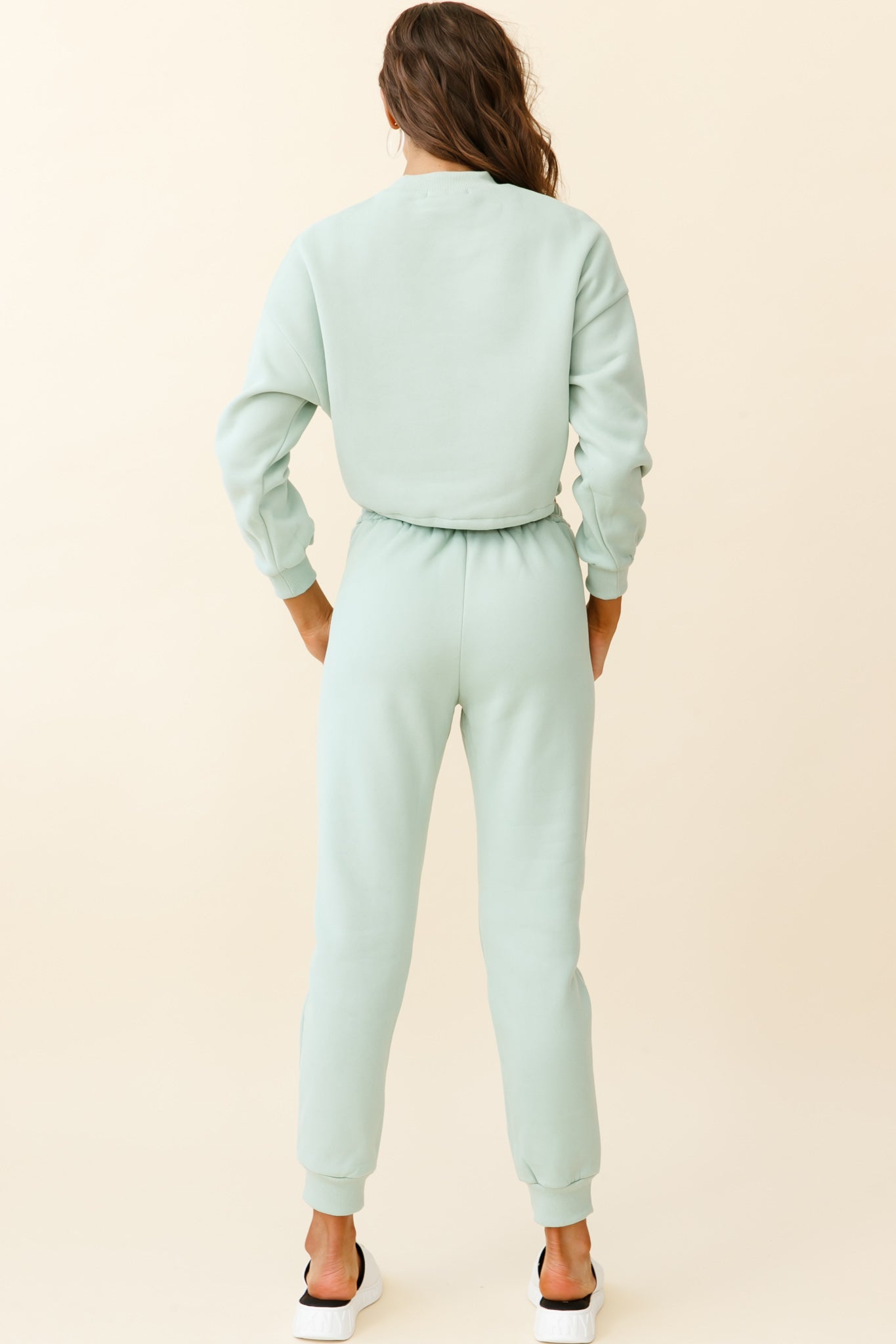 Monterey Elasticated Waist Jogger Pants Green by Selfie Leslie