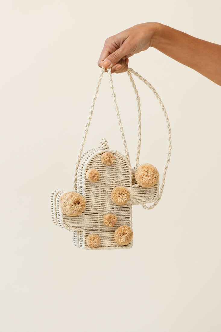 Arizona Woven Cactus Bag Natural by Selfie Leslie