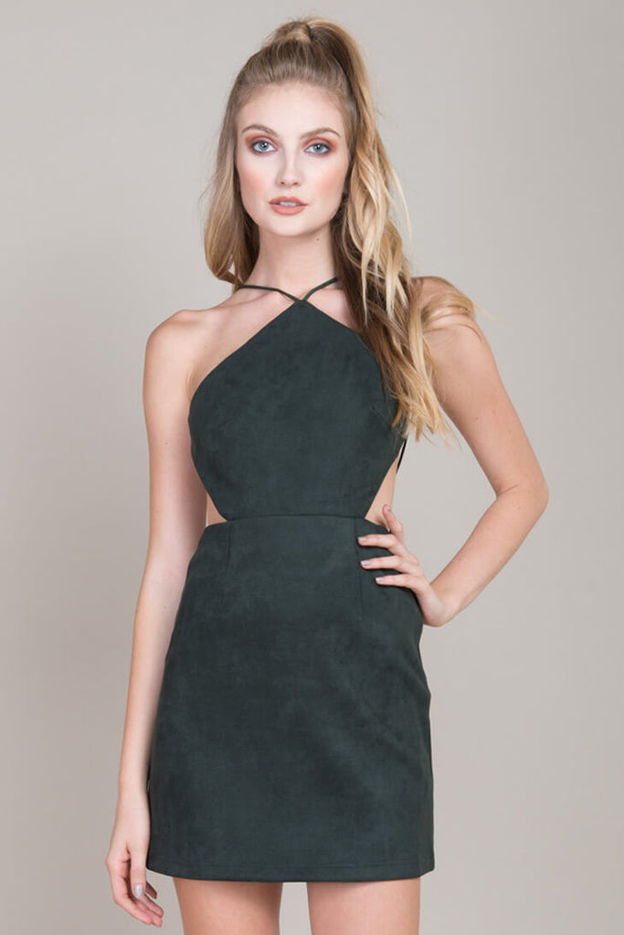Shop the Tasia Bodycon Cocktail Dress Forest Green