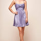 Amanda Twist Bust A-Line Dress Midnight Blue