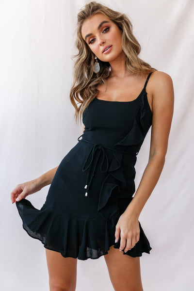 blue dress for baby girl Learning Love Mini Dress Black