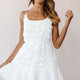 Montville Cami Strap Embellished Dress White
