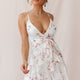 Kerry Floral Layered Dress Beige & Pink