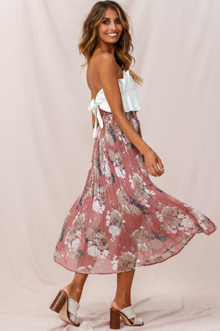 Thea Ruffle Crop Top White | Selfie Leslie
