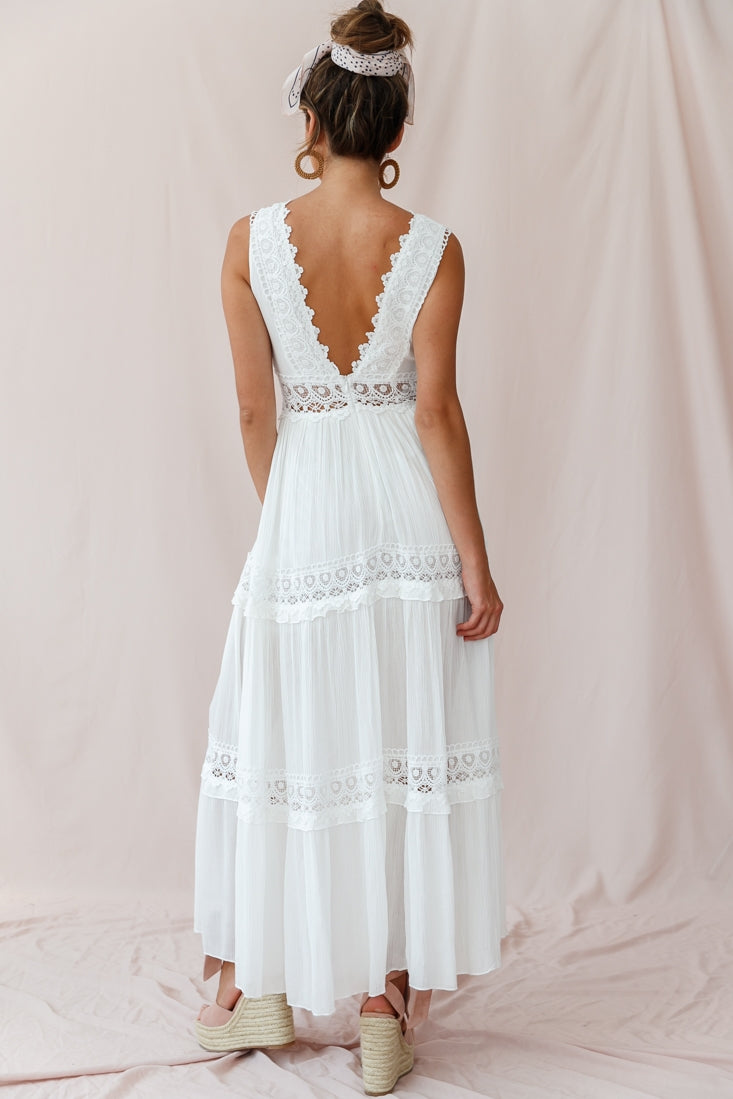 green emerald velvet dress Shop the Faith Embroidered Details Maxi Dress Ivory
