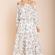 Aiyana High Slit Floral Maxi Dress White