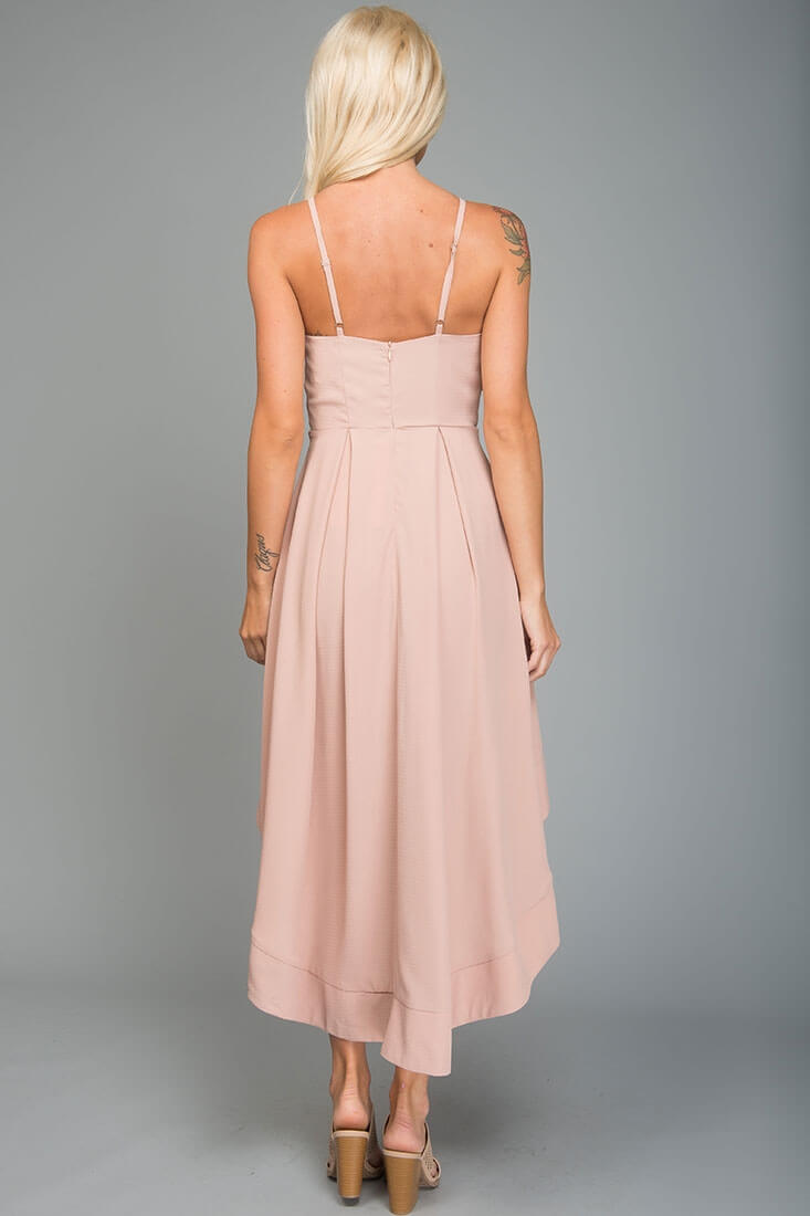 Eliana High-Low Party Dress Blush by Selfie Leslie
