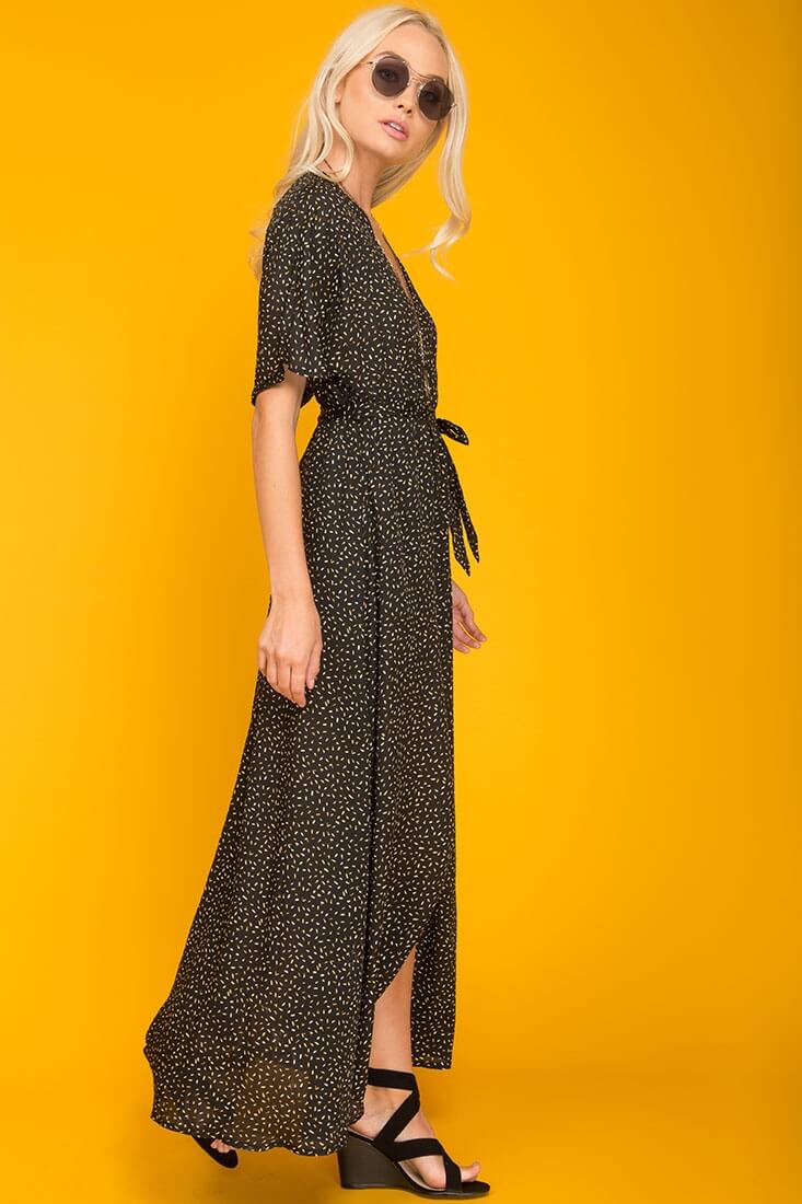 Genesis Cute Maxi Romper Black by Selfie Leslie