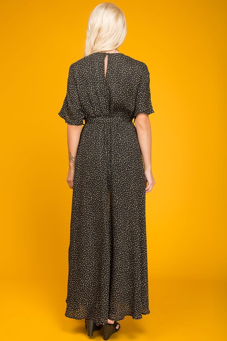 Genesis Cute Maxi Romper Black by Selfie Leslie
