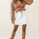 Dinah Crochet Overlay Skirt White