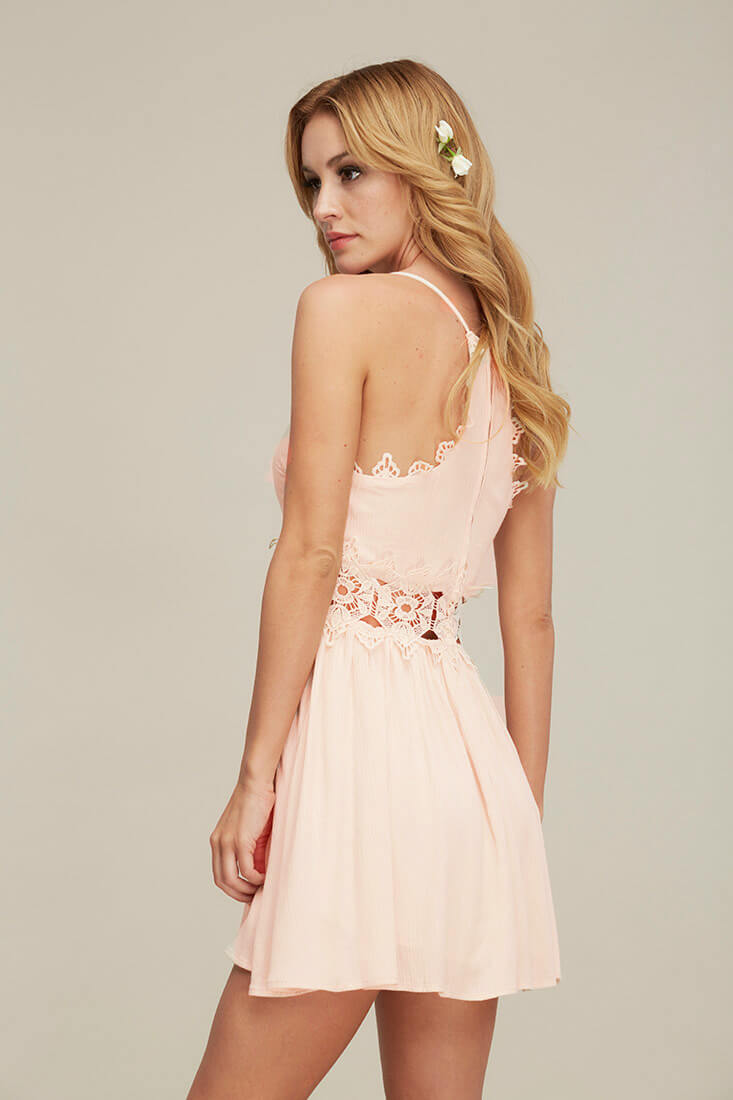 Dreamer Casual Mini Dress Pink by Selfie Leslie