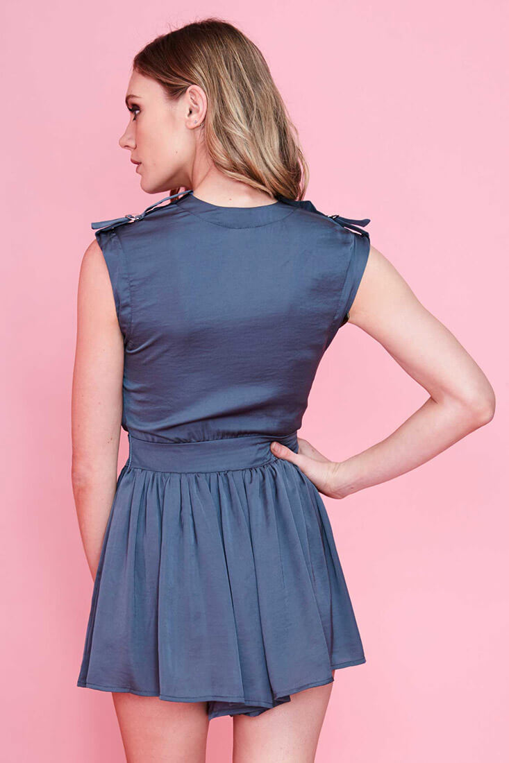 Aquila Dressy Romper Kahki by Selfie Leslie